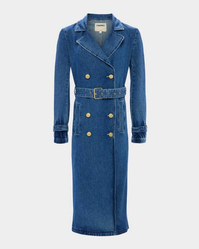 Bradley Denim Trench Coat
